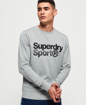 Superdry Core Sport Crew Férfi Pulóver Szürke | WVHMU4517